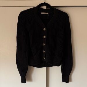 Everlane Black Knit Cardigan